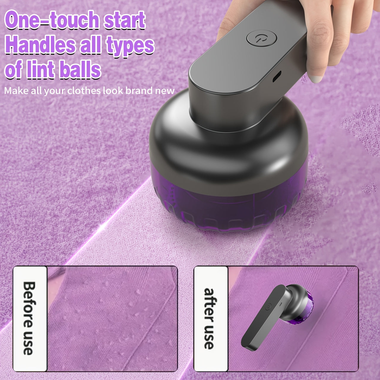 Rasoir Anti-Bouloches Électrique Rechargeable – Redonnez Vie à Vos Vêtements
