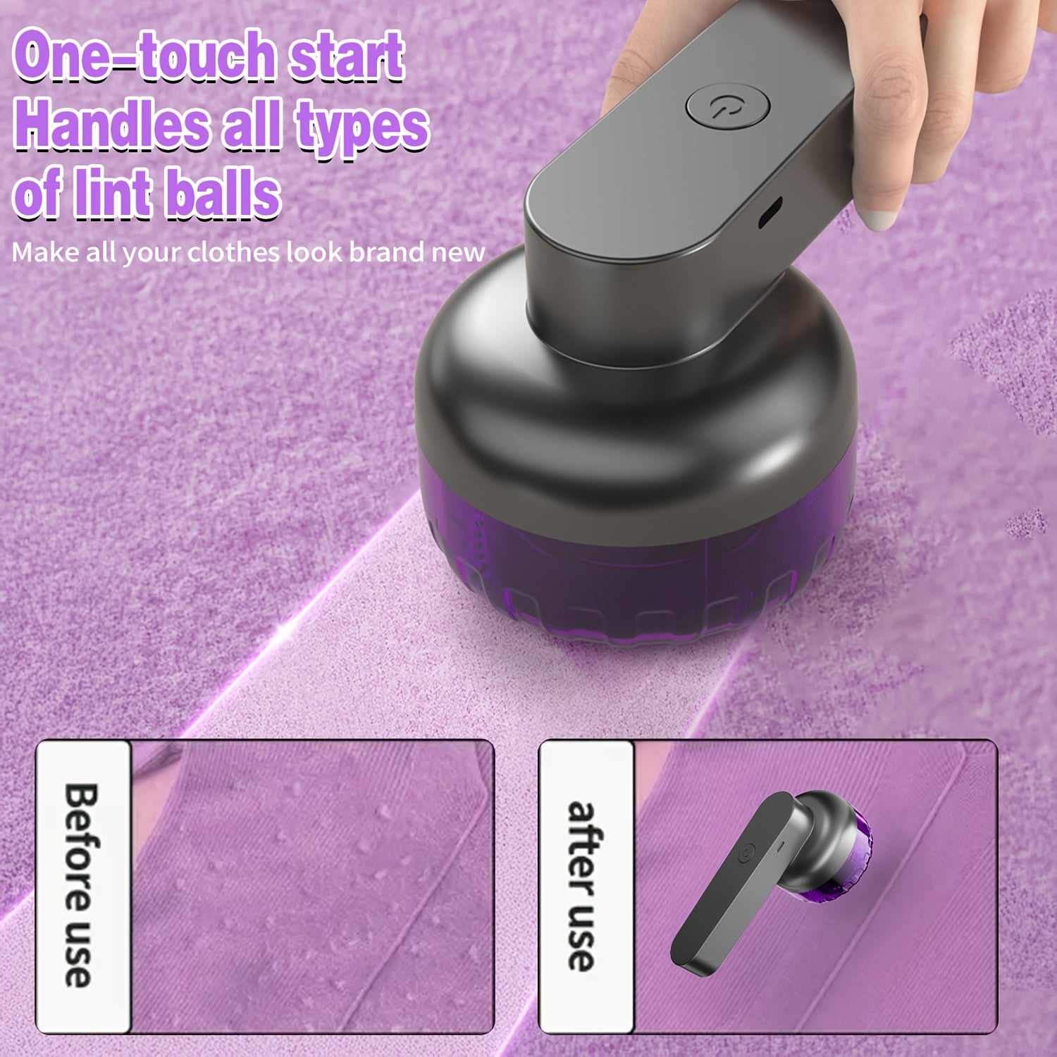 Rasoir Anti-Bouloches Électrique Rechargeable – Redonnez Vie à Vos Vêtements