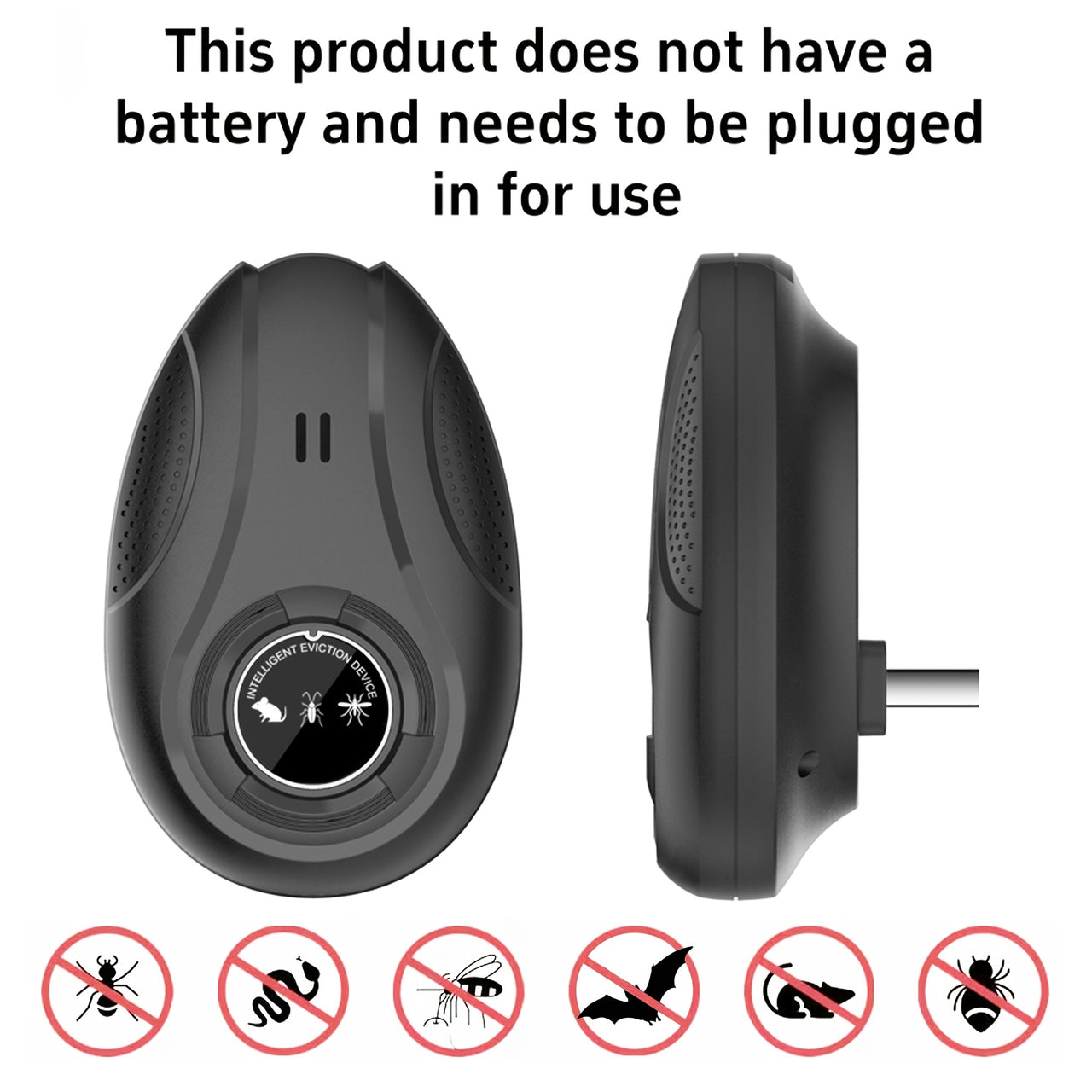 Répulsif Ultrasonique Anti-Nuisibles et Anti-Rongeurs – Protection 24h/24 Sans Produits Chimiques