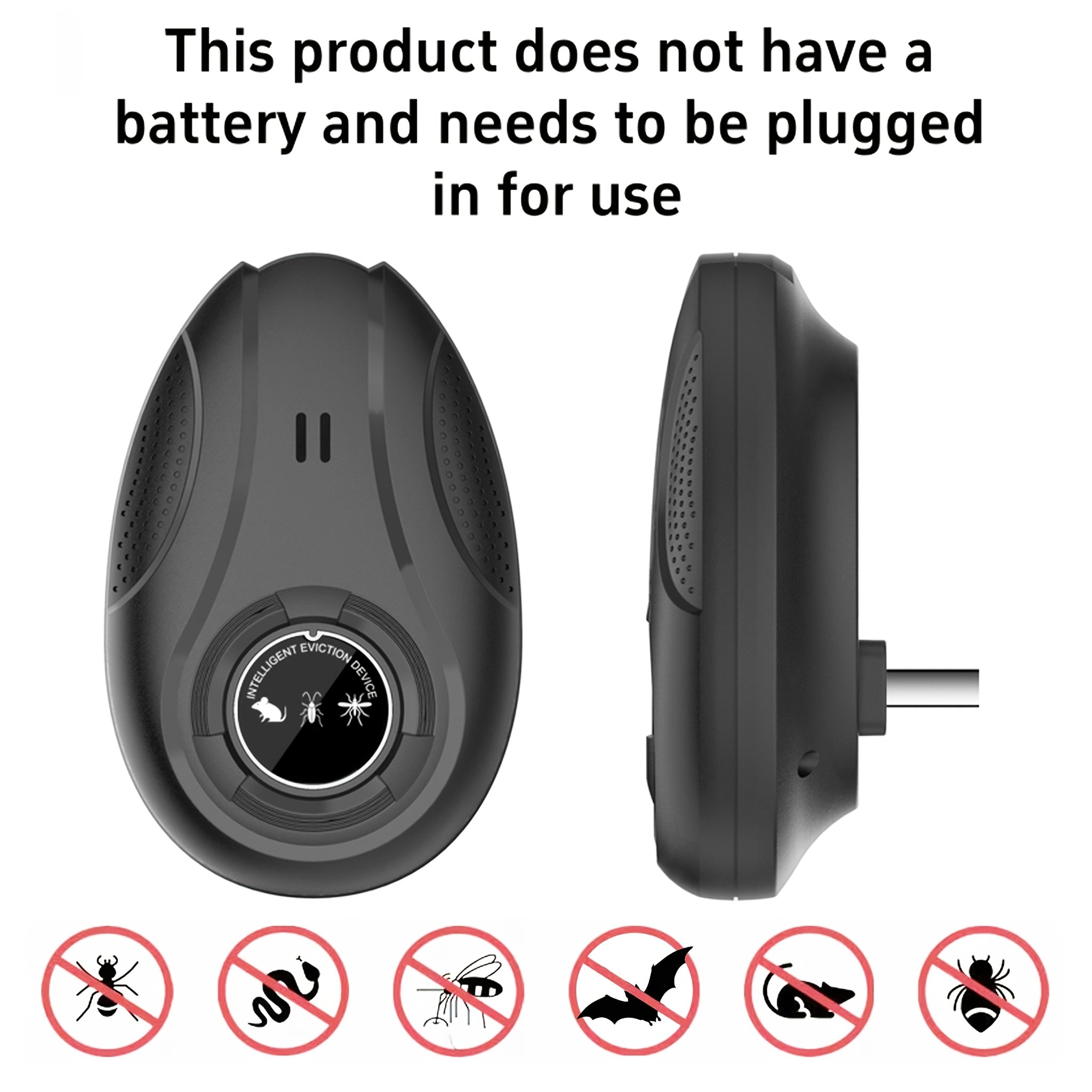 Répulsif Ultrasonique Anti-Nuisibles et Anti-Rongeurs – Protection 24h/24 Sans Produits Chimiques