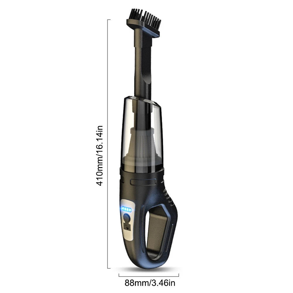 120W Portable Car Vacuum Cleaner USB Charging Handheld Cordless Vacuum Cleaner Powerful Suction for Auto/Home/Office/Pet Hair.