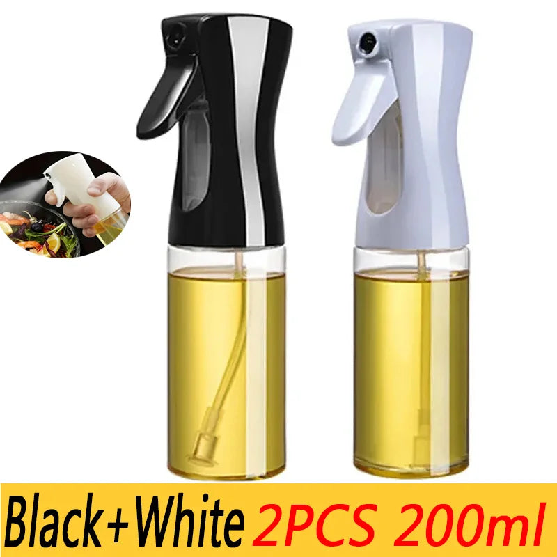 200/300/500ml Oil Spray Bottle BBQ Cooking Olive Oil Sprayer Plastic Baking Oil Spray Empty Bottle Vinegar Bottle Or  Oil brush.