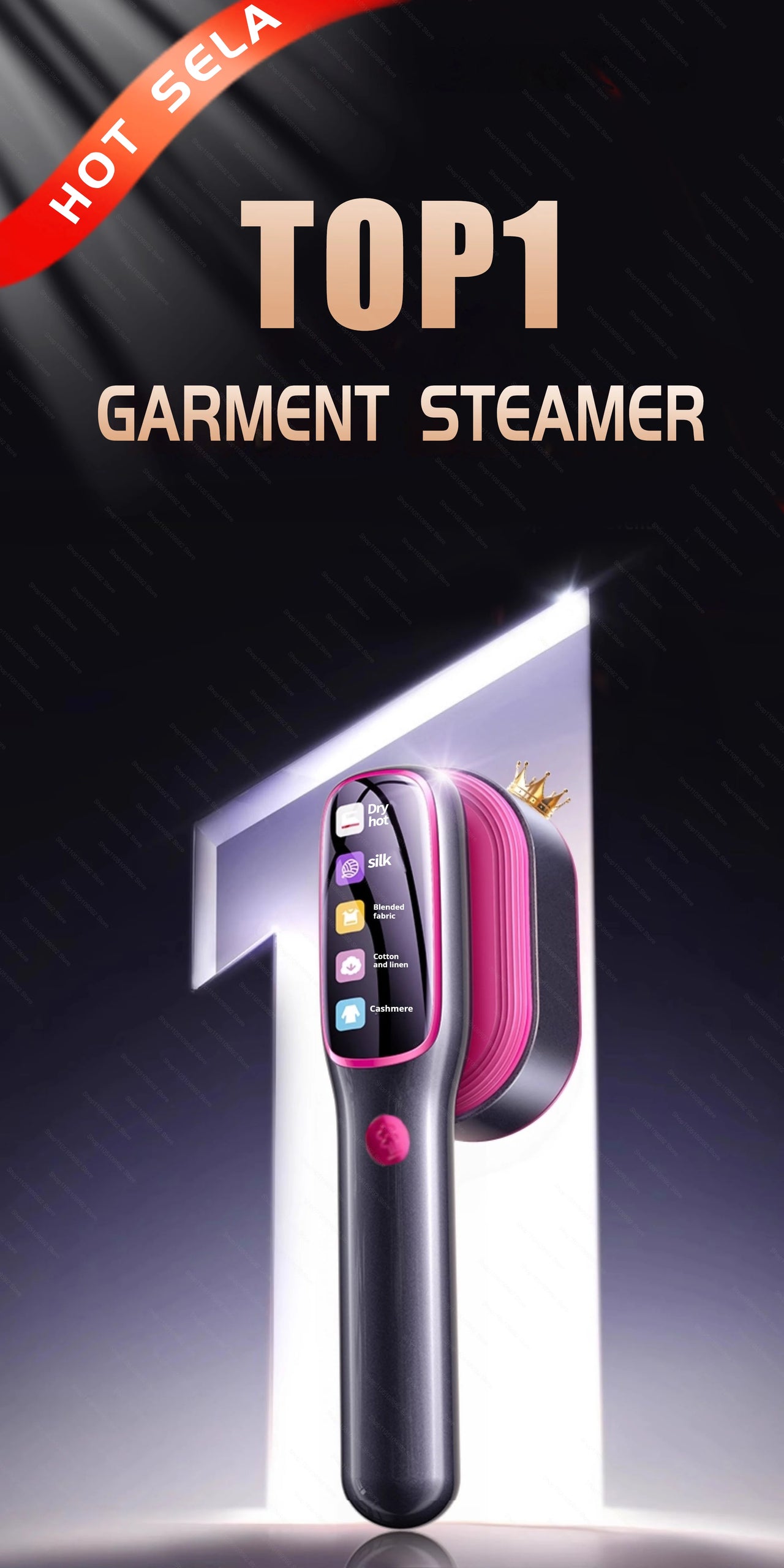 NEW Handheld Steam Iron Garment Steamer Portable Mini for Clothes Fast Heating Travel Garment Fabric Press Machine with Home.