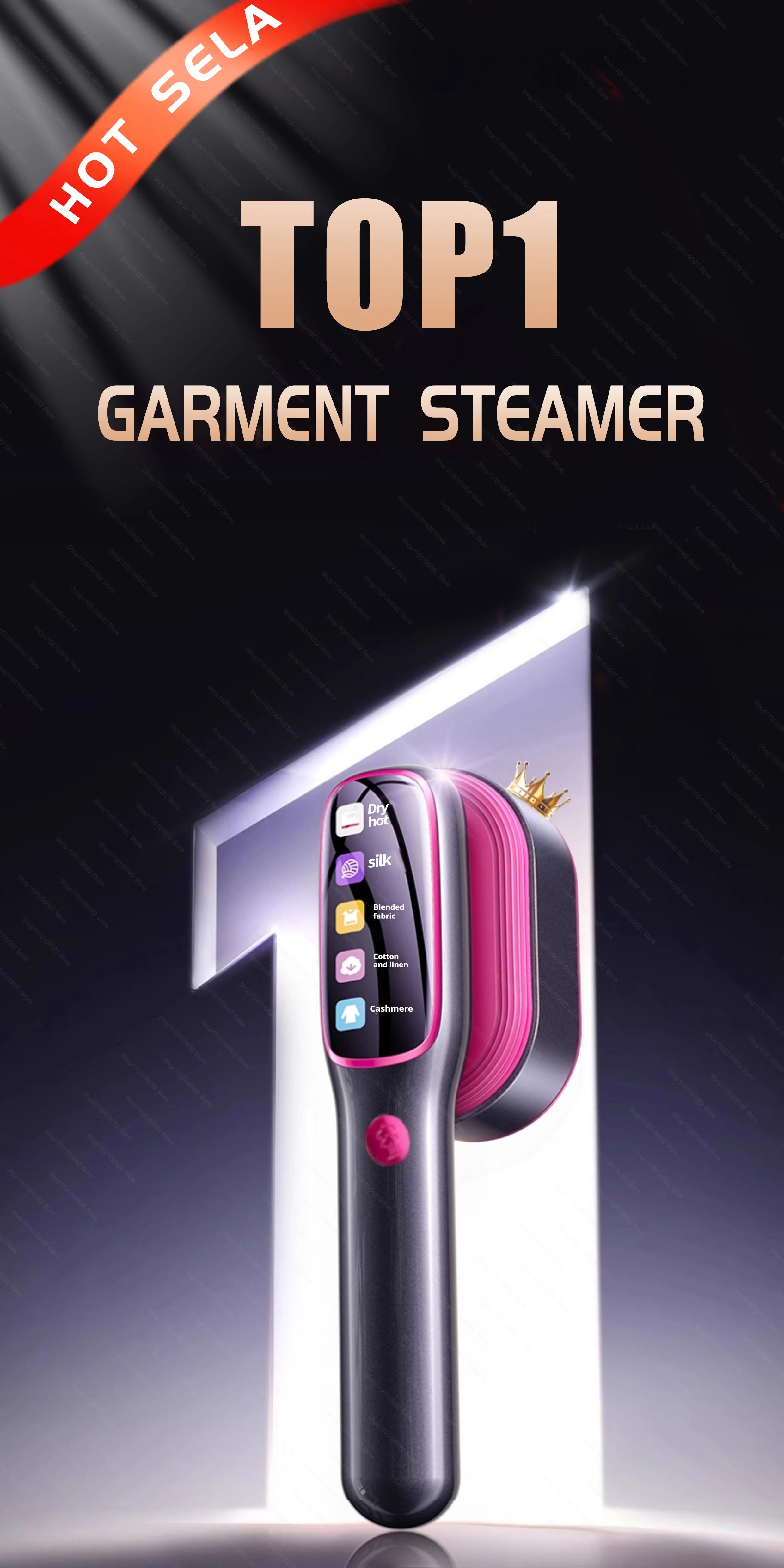 NEW Handheld Steam Iron Garment Steamer Portable Mini for Clothes Fast Heating Travel Garment Fabric Press Machine with Home.