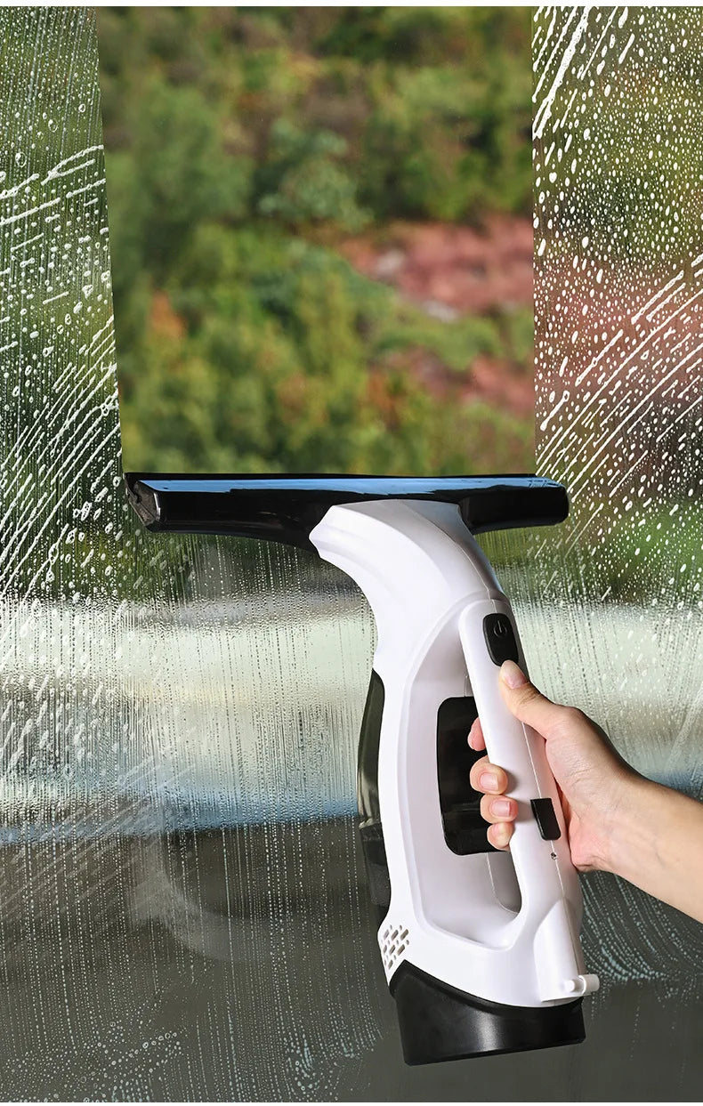 Multifunctional Electric Cordless Window Cleaner Machine White Cordless Rechargeable Automatic Portable Glass Cleaner Tools.