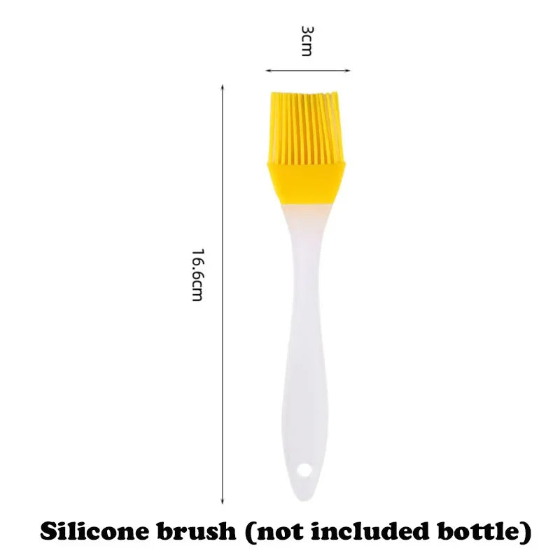 200/300/500ml Oil Spray Bottle BBQ Cooking Olive Oil Sprayer Plastic Baking Oil Spray Empty Bottle Vinegar Bottle Or  Oil brush.