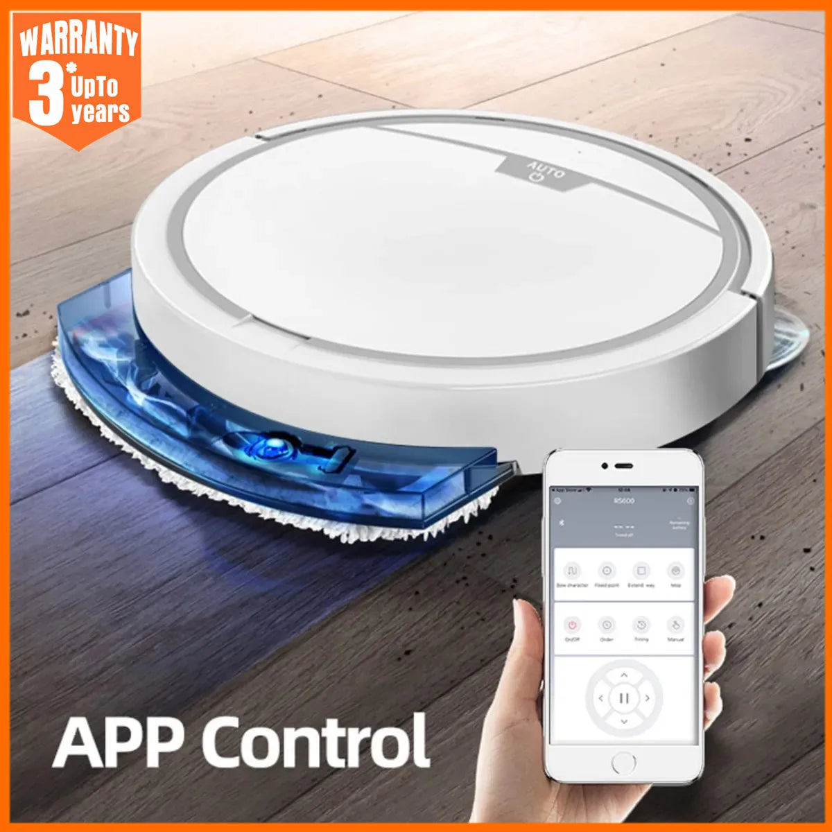 New Wireless Smart Vacuum Cleaner App Control Wet And Dry Floor Sweep 2800PA Suction Super Quiet Mopping Machine Cleaning Robot.