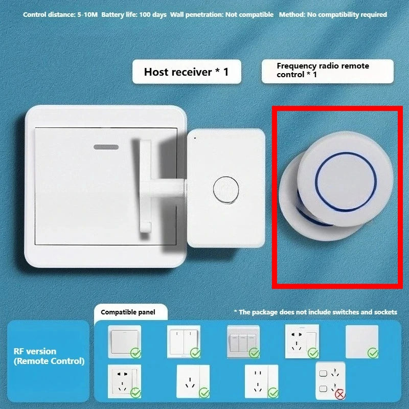Charging Intelligence Wireless Control Light Switch Off Tool Automatic Button Indoor Light remote Switch  Portable Smart Control.