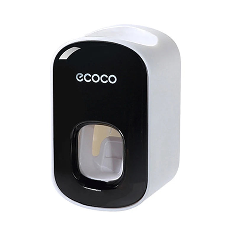 Automatic Toothpaste Dispenser Squeezers Toothpaste Tooth Dust-proof Toothbrush Holder Wall Mount Stand Bathroom Accessories Set.