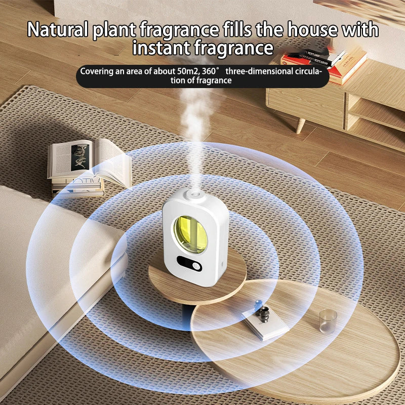 Automatic Diffuser Aromatherapy Machine Air Fragrance Air Freshener Toilet Bathroom Aroma Essential Oil Dispenser Humidifier.