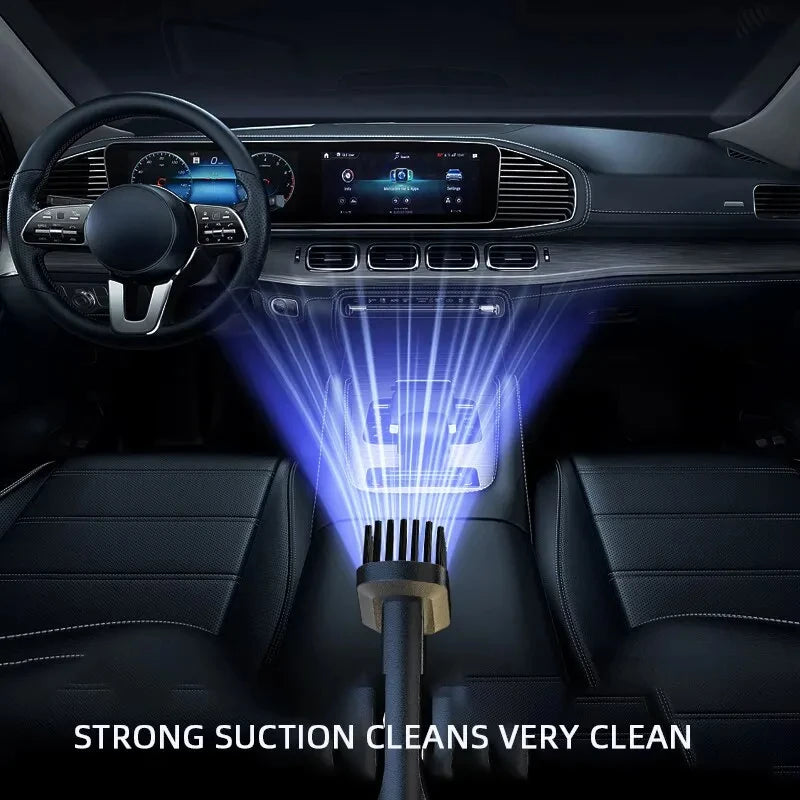 120W Portable Car Vacuum Cleaner USB Charging Handheld Cordless Vacuum Cleaner Powerful Suction for Auto/Home/Office/Pet Hair.