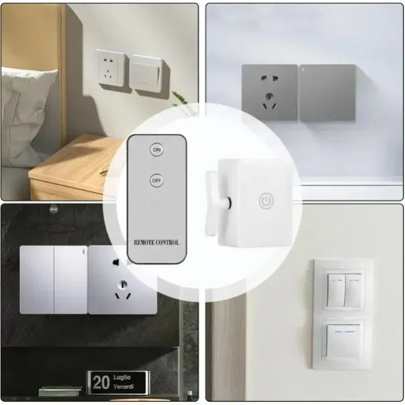Charging Intelligence Wireless Control Light Switch Off Tool Automatic Button Indoor Light remote Switch  Portable Smart Control.