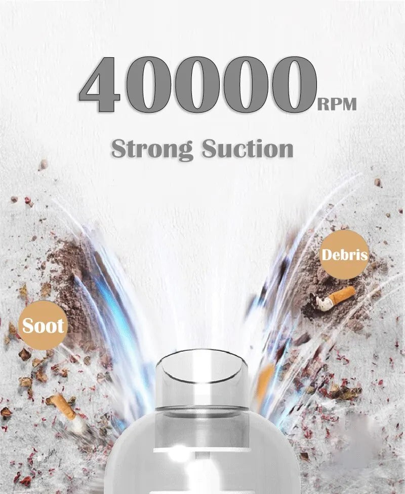9000Pa Wireless Car Vacuum Cleaner USB Charging 1200mAh Portable Cleaning Appliance Mini Wet and Dry Vacuum Cleaner Household.