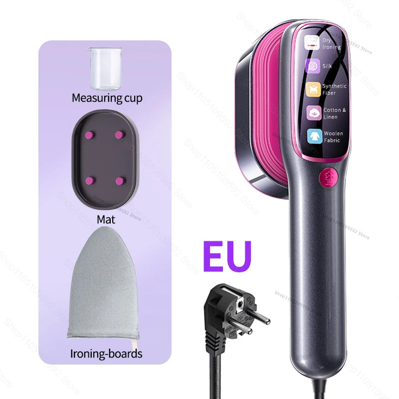 NEW Handheld Steam Iron Garment Steamer Portable Mini for Clothes Fast Heating Travel Garment Fabric Press Machine with Home.