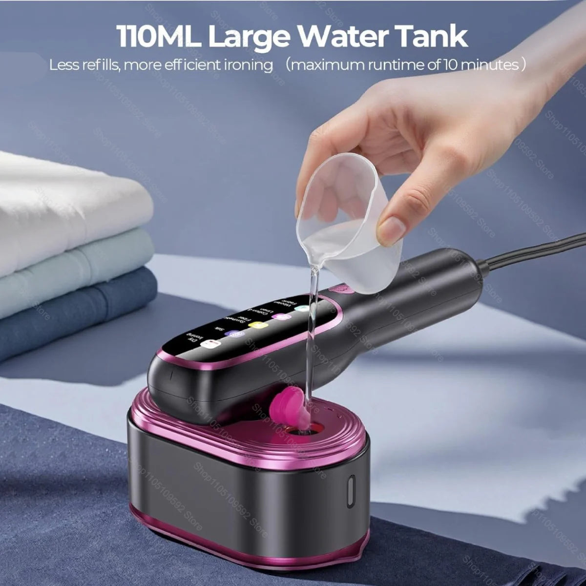 NEW Handheld Steam Iron Garment Steamer Portable Mini for Clothes Fast Heating Travel Garment Fabric Press Machine with Home.