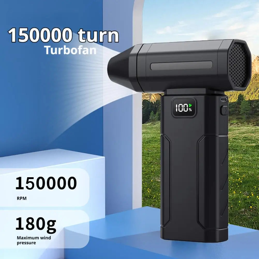 X8 Brushless Turbo Jet Fan Blower 150000RPM Powerful Electric Air Blower Vacuum Dust Cleaner Portable Dust Cleaner Violent Fan.
