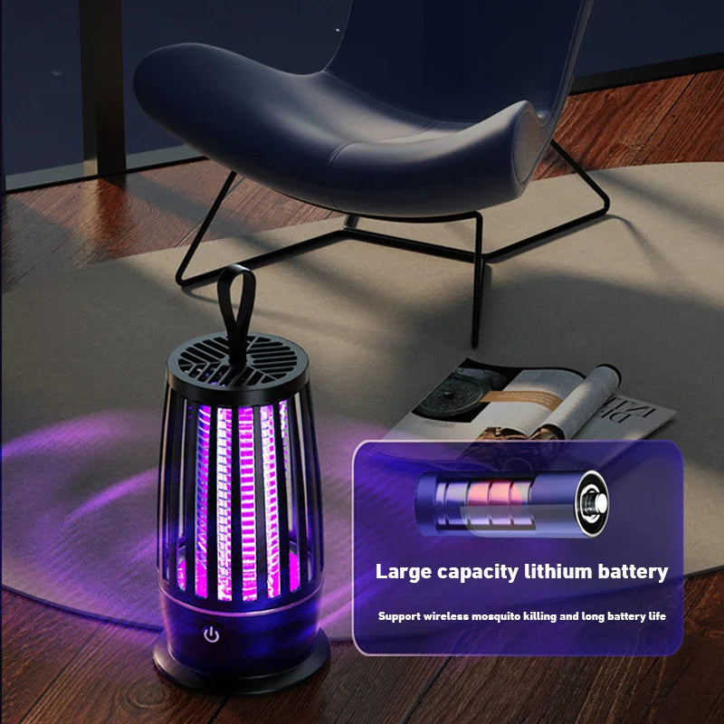 Lampe Anti-Moustiques Pro 4000mAh — Zéro Piqûres, Zéro Bruit 🌙