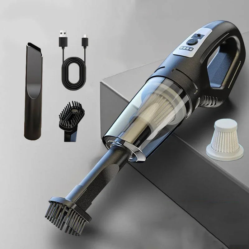120W Portable Car Vacuum Cleaner USB Charging Handheld Cordless Vacuum Cleaner Powerful Suction for Auto/Home/Office/Pet Hair.