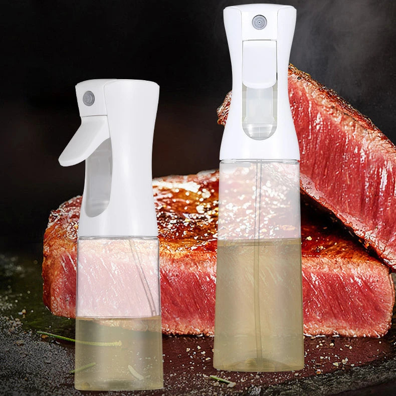 200/300/500ml Oil Spray Bottle BBQ Cooking Olive Oil Sprayer Plastic Baking Oil Spray Empty Bottle Vinegar Bottle Or  Oil brush.