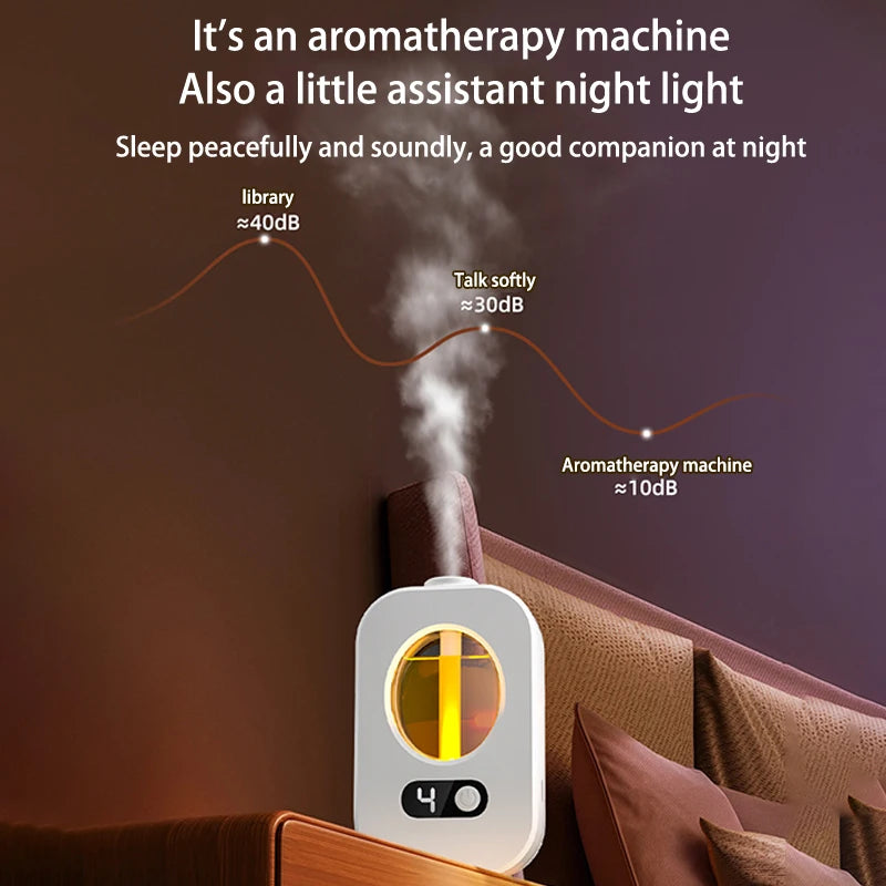 Automatic Diffuser Aromatherapy Machine Air Fragrance Air Freshener Toilet Bathroom Aroma Essential Oil Dispenser Humidifier.