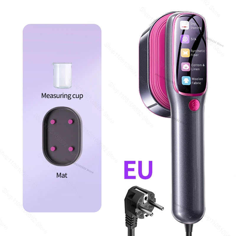 NEW Handheld Steam Iron Garment Steamer Portable Mini for Clothes Fast Heating Travel Garment Fabric Press Machine with Home.