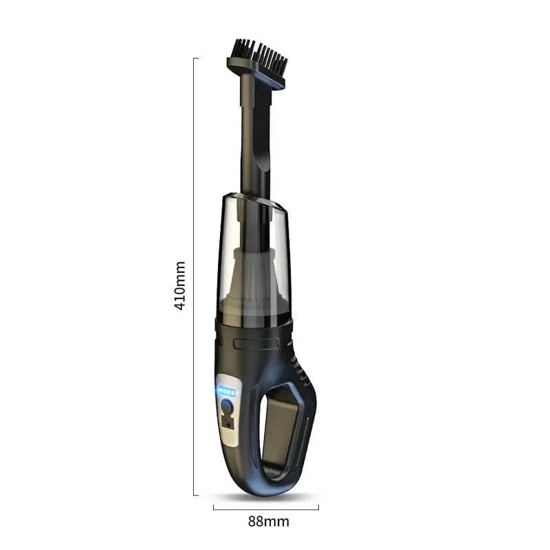 120W Portable Car Vacuum Cleaner USB Charging Handheld Cordless Vacuum Cleaner Powerful Suction for Auto/Home/Office/Pet Hair.