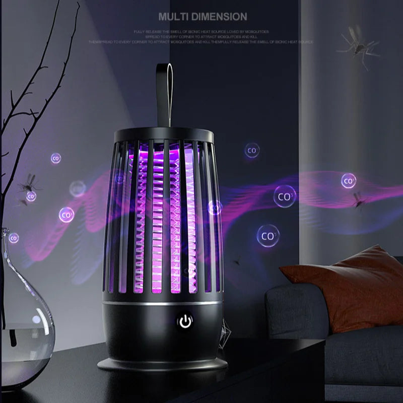 Lampe Anti-Moustiques Pro 4000mAh — Zéro Piqûres, Zéro Bruit 🌙