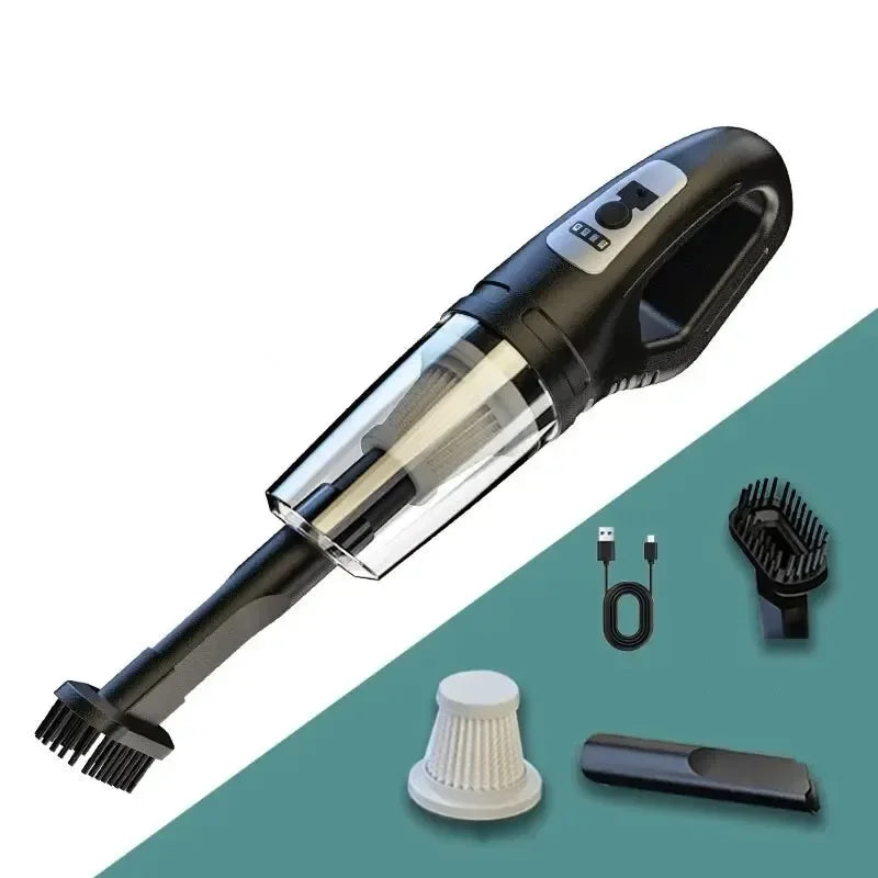 120W Portable Car Vacuum Cleaner USB Charging Handheld Cordless Vacuum Cleaner Powerful Suction for Auto/Home/Office/Pet Hair.