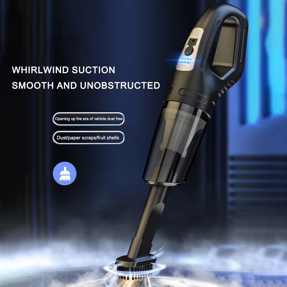 120W Portable Car Vacuum Cleaner USB Charging Handheld Cordless Vacuum Cleaner Powerful Suction for Auto/Home/Office/Pet Hair.