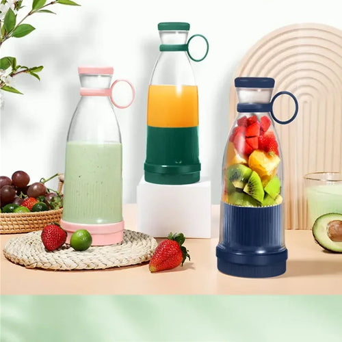 Electric Juicer Cup 6 Blades Blender Milkshake Machine USB Portable Fruit Milk Mixing Tool Mini Fresh Juice Blender.