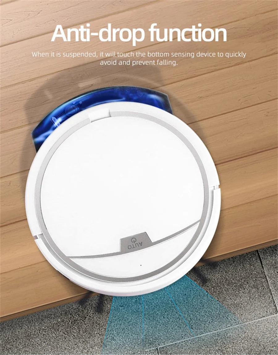 New Wireless Smart Vacuum Cleaner App Control Wet And Dry Floor Sweep 2800PA Suction Super Quiet Mopping Machine Cleaning Robot.