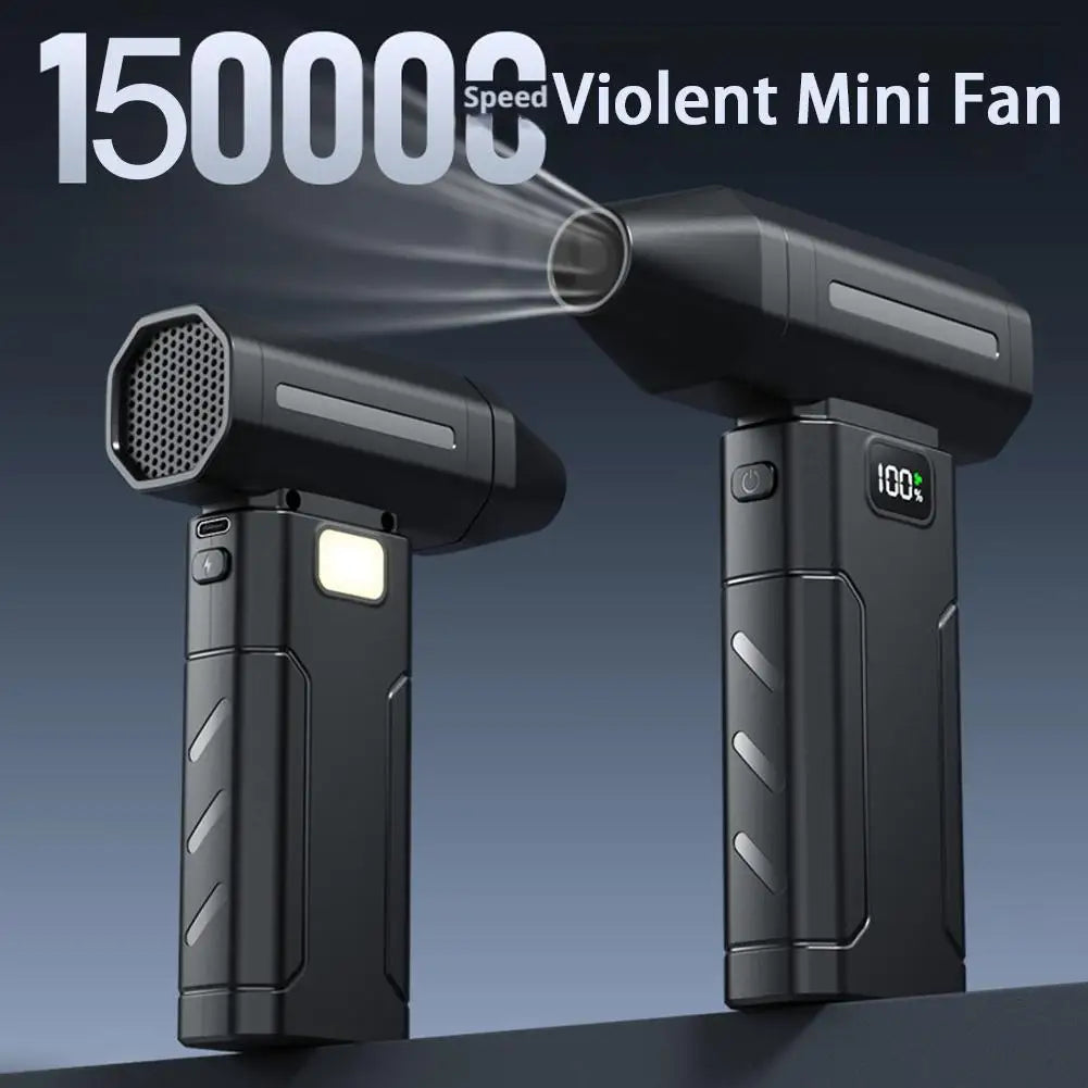 X8 Brushless Turbo Jet Fan Blower 150000RPM Powerful Electric Air Blower Vacuum Dust Cleaner Portable Dust Cleaner Violent Fan.