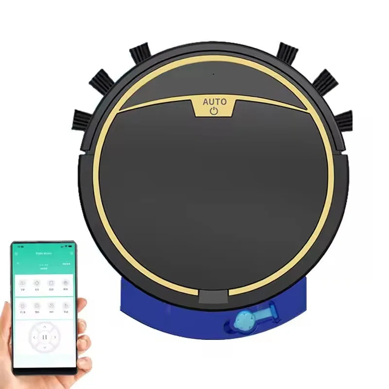 New Wireless Smart Vacuum Cleaner App Control Wet And Dry Floor Sweep 2800PA Suction Super Quiet Mopping Machine Cleaning Robot.