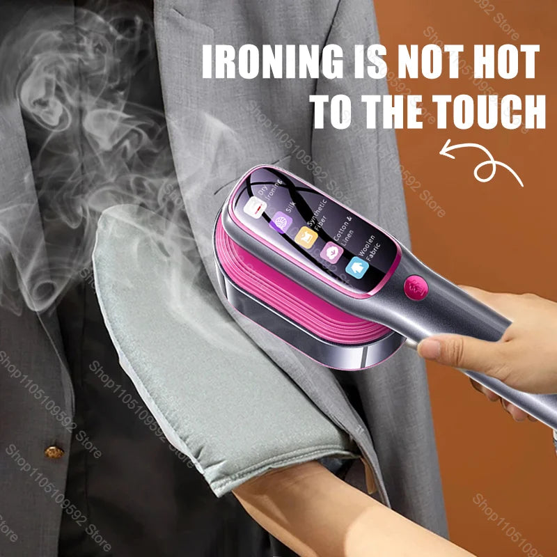 NEW Handheld Steam Iron Garment Steamer Portable Mini for Clothes Fast Heating Travel Garment Fabric Press Machine with Home.