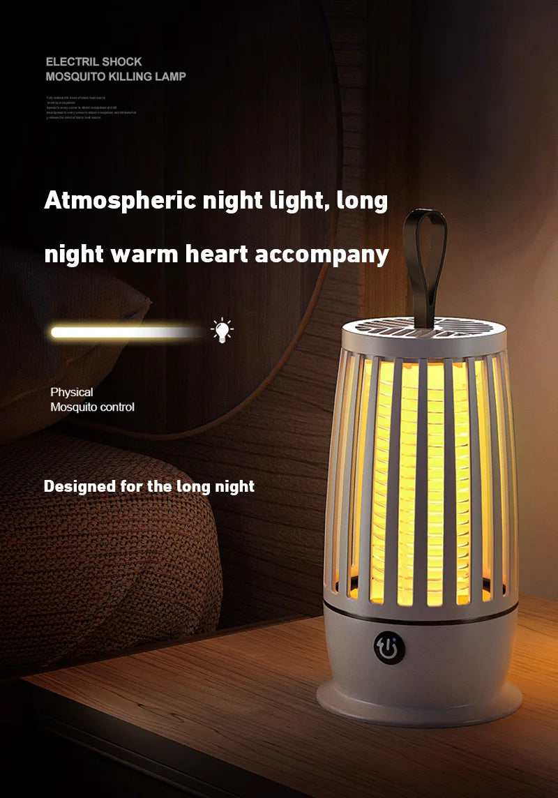 Lampe Anti-Moustiques Pro 4000mAh — Zéro Piqûres, Zéro Bruit 🌙