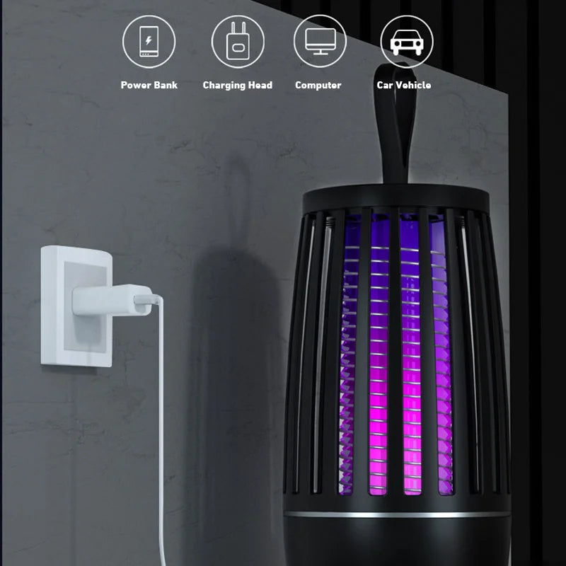 Lampe Anti-Moustiques Pro 4000mAh — Zéro Piqûres, Zéro Bruit 🌙