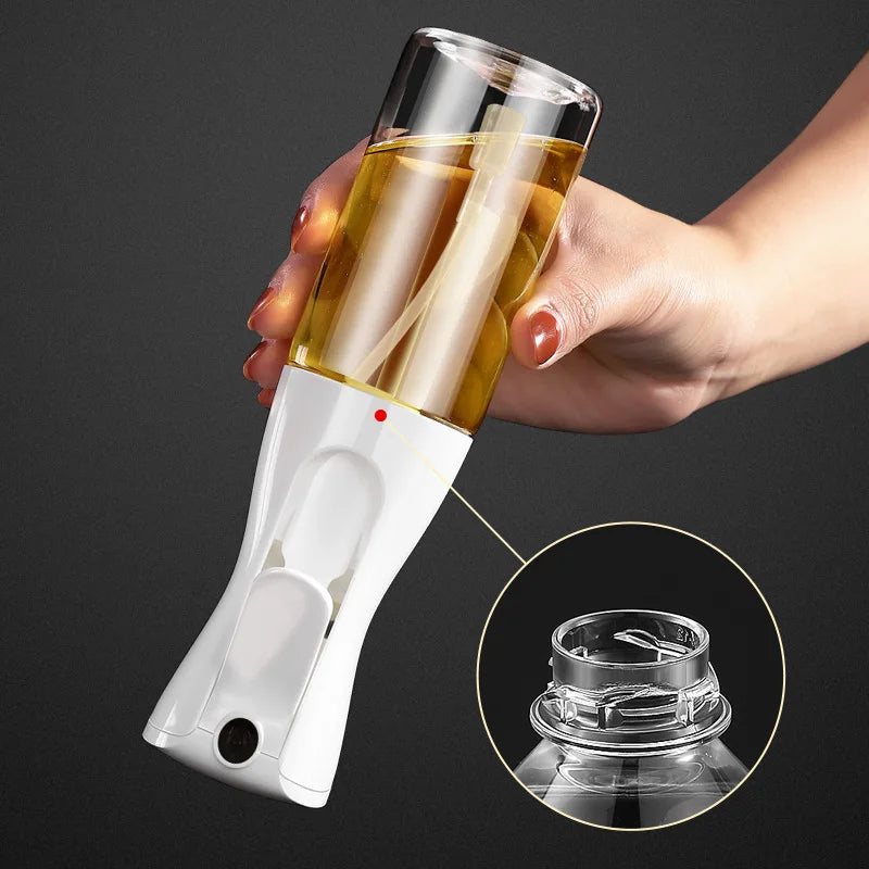 200/300/500ml Oil Spray Bottle BBQ Cooking Olive Oil Sprayer Plastic Baking Oil Spray Empty Bottle Vinegar Bottle Or  Oil brush.