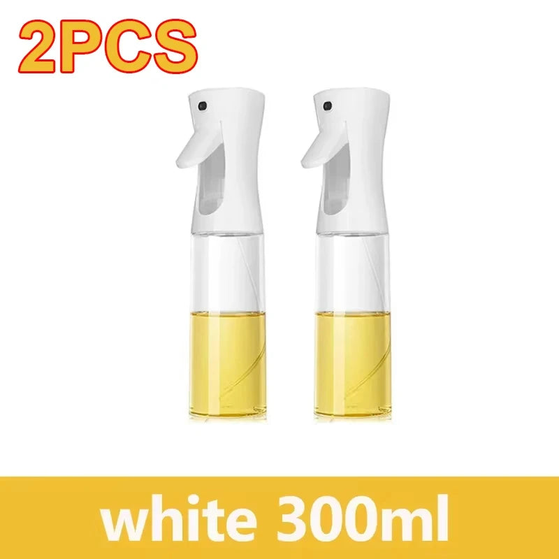 200/300/500ml Oil Spray Bottle BBQ Cooking Olive Oil Sprayer Plastic Baking Oil Spray Empty Bottle Vinegar Bottle Or  Oil brush.