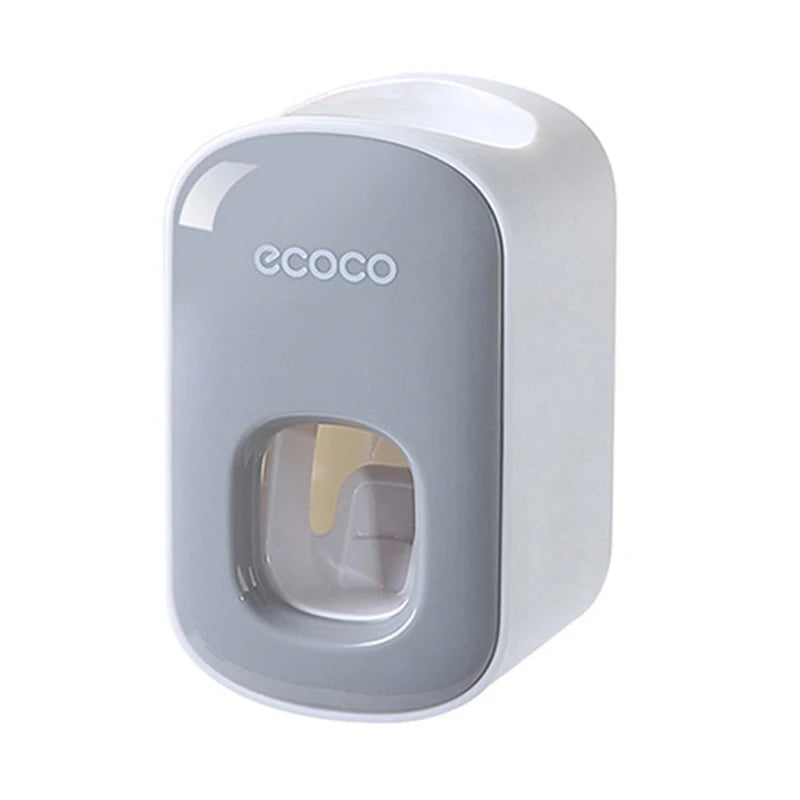 Automatic Toothpaste Dispenser Squeezers Toothpaste Tooth Dust-proof Toothbrush Holder Wall Mount Stand Bathroom Accessories Set.