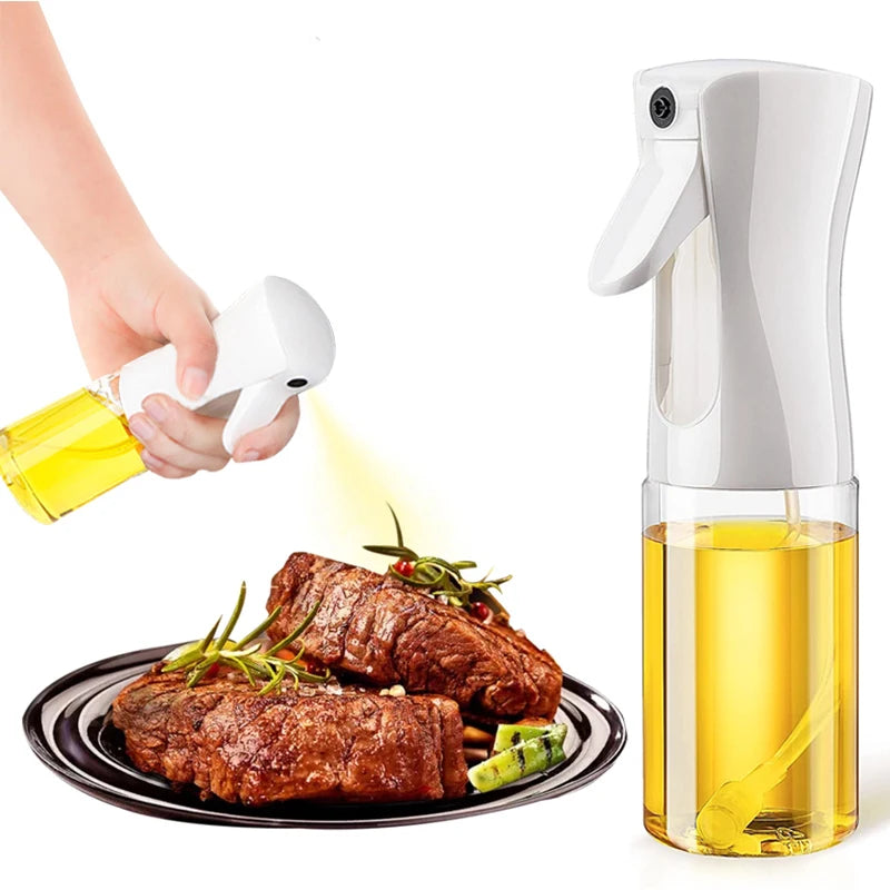 200/300/500ml Oil Spray Bottle BBQ Cooking Olive Oil Sprayer Plastic Baking Oil Spray Empty Bottle Vinegar Bottle Or  Oil brush.