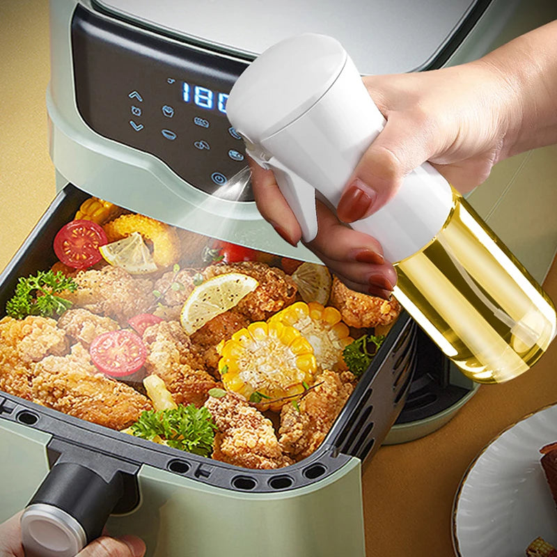 200/300/500ml Oil Spray Bottle BBQ Cooking Olive Oil Sprayer Plastic Baking Oil Spray Empty Bottle Vinegar Bottle Or  Oil brush.