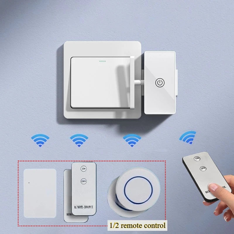 Charging Intelligence Wireless Control Light Switch Off Tool Automatic Button Indoor Light remote Switch  Portable Smart Control.