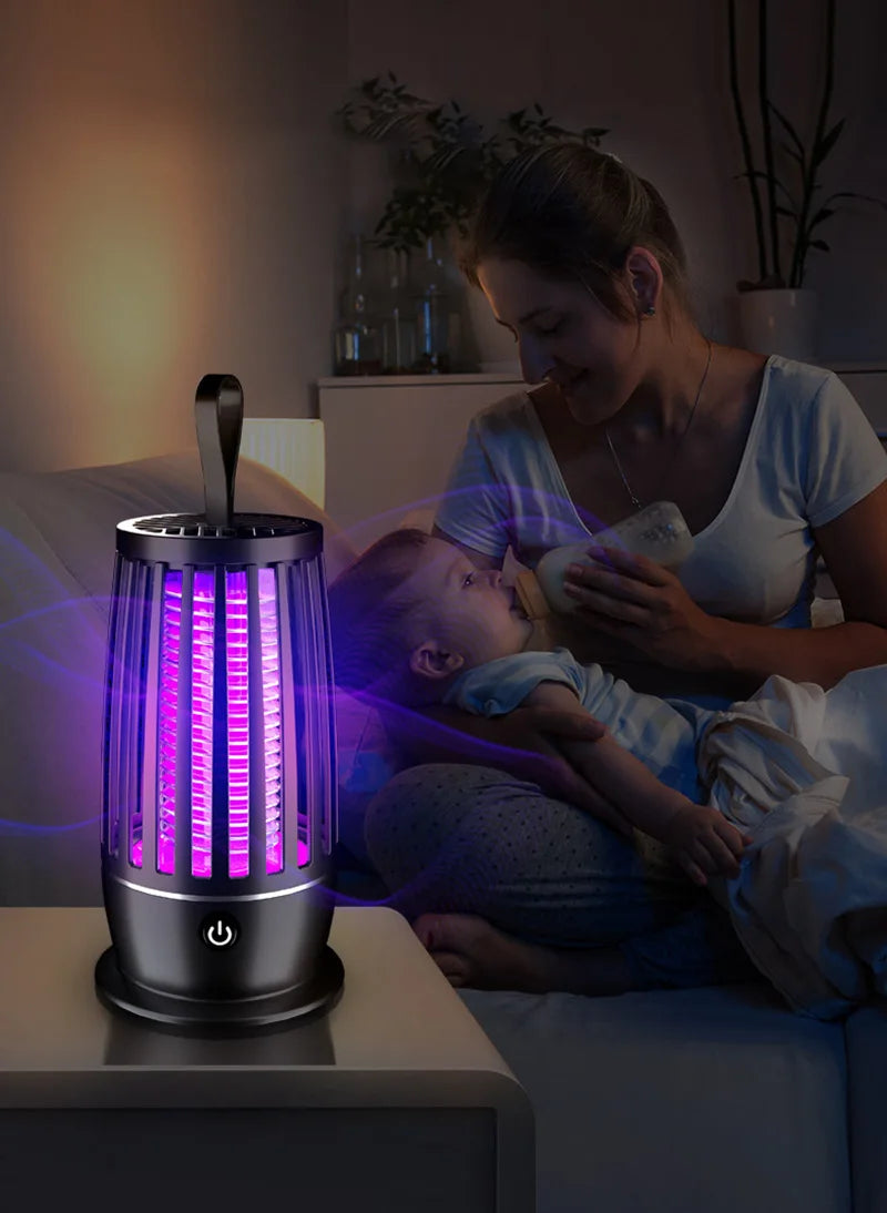 Lampe Anti-Moustiques Pro 4000mAh — Zéro Piqûres, Zéro Bruit 🌙