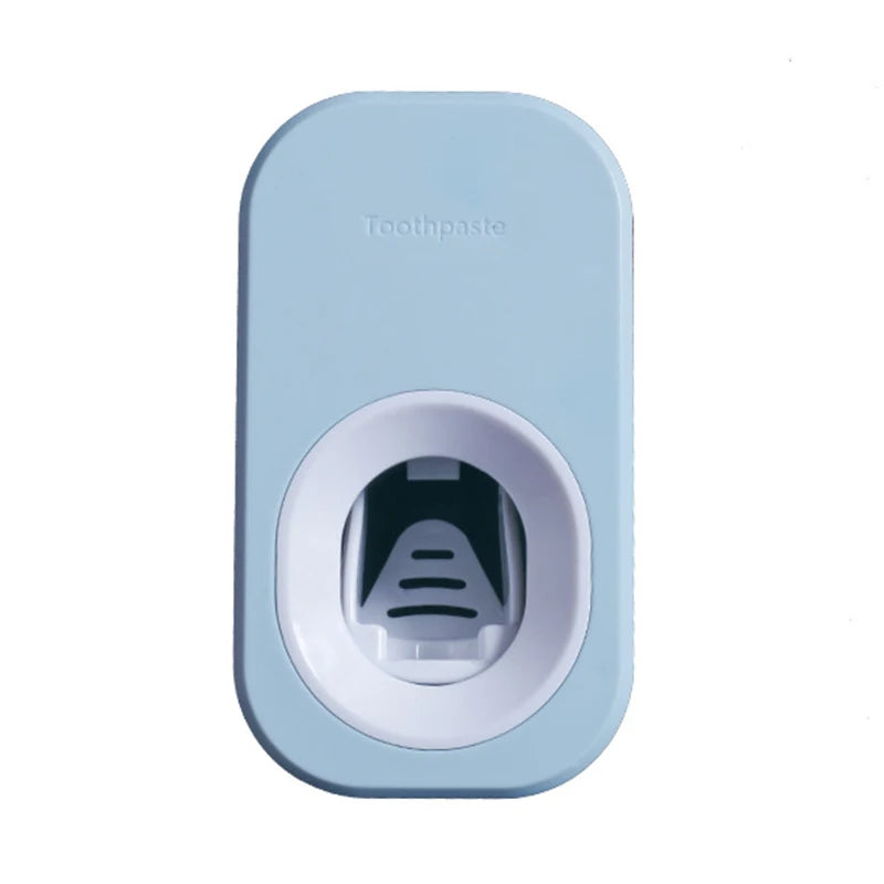 Automatic Toothpaste Dispenser Squeezers Toothpaste Tooth Dust-proof Toothbrush Holder Wall Mount Stand Bathroom Accessories Set.