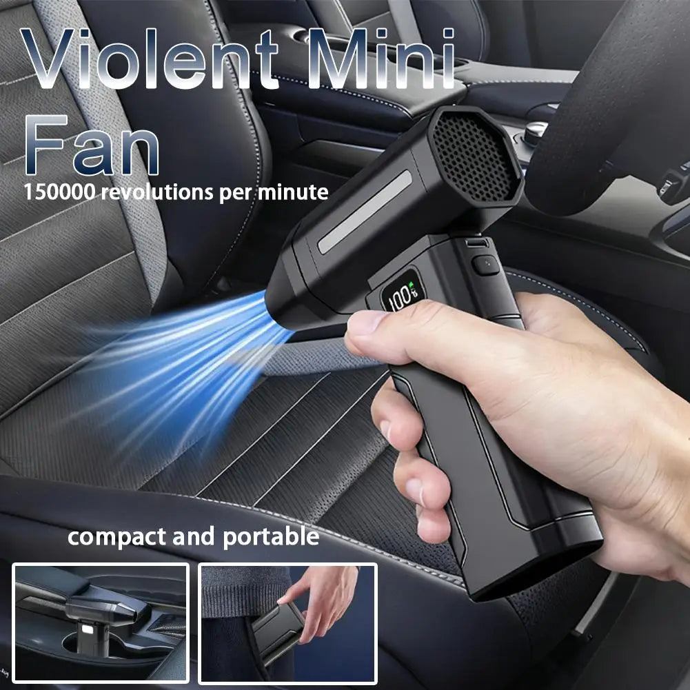 X8 Brushless Turbo Jet Fan Blower 150000RPM Powerful Electric Air Blower Vacuum Dust Cleaner Portable Dust Cleaner Violent Fan.