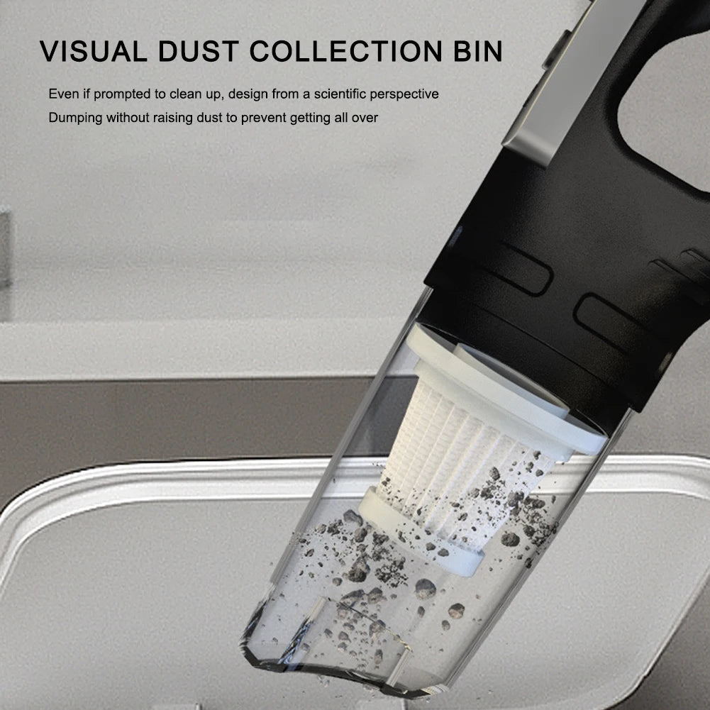120W Portable Car Vacuum Cleaner USB Charging Handheld Cordless Vacuum Cleaner Powerful Suction for Auto/Home/Office/Pet Hair.