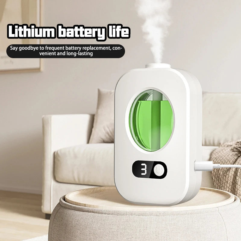 Automatic Diffuser Aromatherapy Machine Air Fragrance Air Freshener Toilet Bathroom Aroma Essential Oil Dispenser Humidifier.