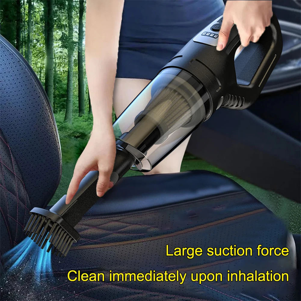 120W Portable Car Vacuum Cleaner USB Charging Handheld Cordless Vacuum Cleaner Powerful Suction for Auto/Home/Office/Pet Hair.