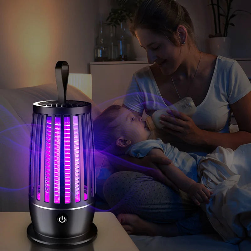 Lampe Anti-Moustiques Pro 4000mAh — Zéro Piqûres, Zéro Bruit 🌙