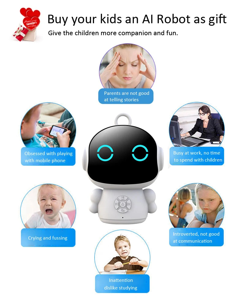 Robot Éducatif Interactif pour Enfants — Apprentissage Intelligent, WiFi 🎓